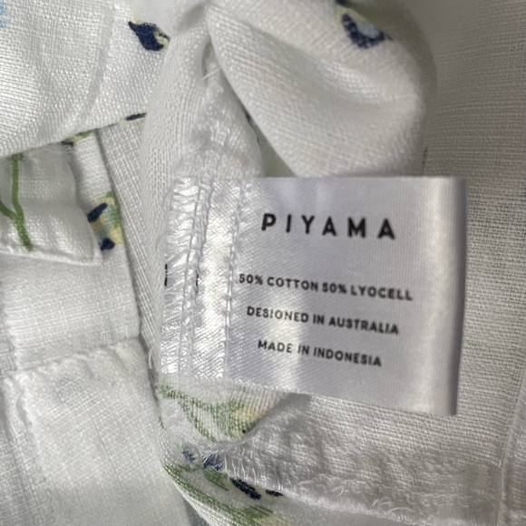 PIYAMA Maggie Pajama Set - Lyocell Linen - Bluebell L - Picture 5 of 8